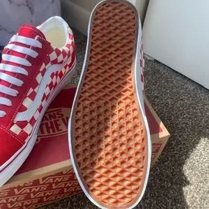 Vans | Shoes | Vans Checkerboard Red And White Comes With  display picture 2